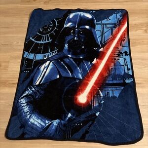Star Wars Blue and Black Fleece Blanket kids